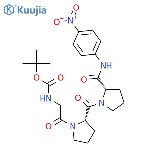 L-Prolinamide, N-[(1,1-dimethylethoxy)carbonyl]glycyl-L-prolyl-N-(4-nitrophenyl)- structure