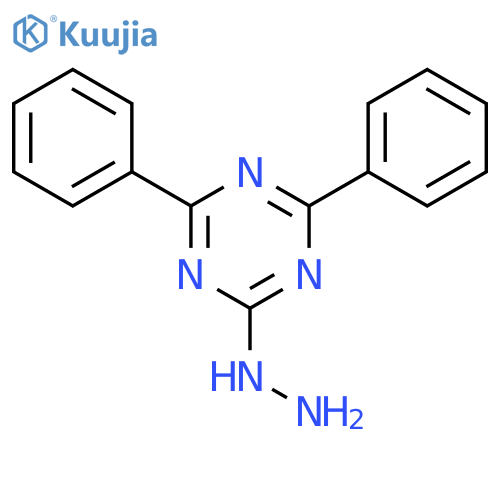 (4,6-diphenyl-1,3,5-triazin-2-yl)hydrazine structure