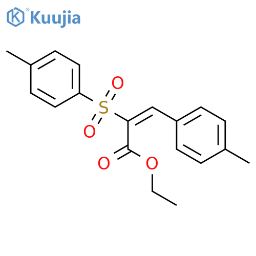 2-Propenoic acid, 3-(4-methylphenyl)-2-[(4-methylphenyl)sulfonyl]-, ethyl ester structure