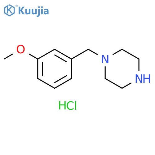1-(3-methoxybenzyl)piperazine dihydrochloride structure