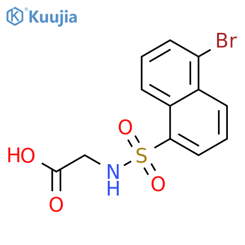 Glycine, N-[(5-bromo-1-naphthalenyl)sulfonyl]- structure