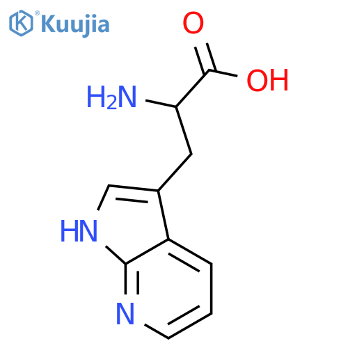 2-Amino-3-(1H-pyrrolo[2,3-b]pyridin-3-yl)propanoic acid structure