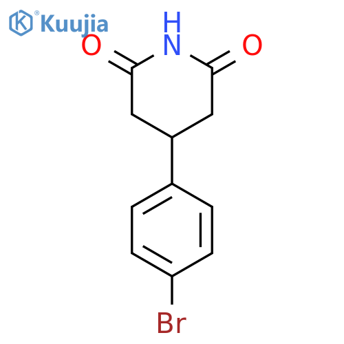 4-(4-Bromophenyl)piperidine-2,6-dione structure