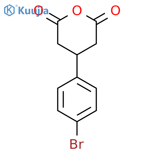 4-(4-bromophenyl)dihydro-2H-pyran-2,6(3H)-dione structure
