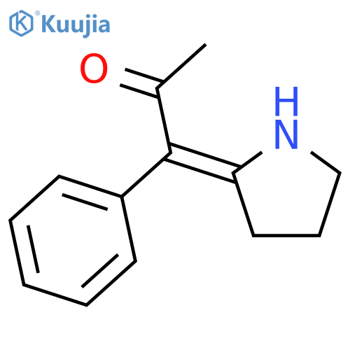 2-Propanone, 1-phenyl-1-(2-pyrrolidinylidene)-, (Z)- structure