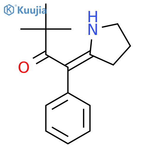 2-Butanone, 3,3-dimethyl-1-phenyl-1-(2-pyrrolidinylidene)-, (Z)- structure