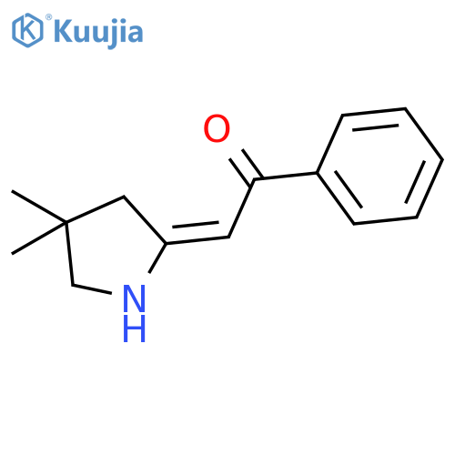 Ethanone, 2-(4,4-dimethyl-2-pyrrolidinylidene)-1-phenyl-, (Z)- structure
