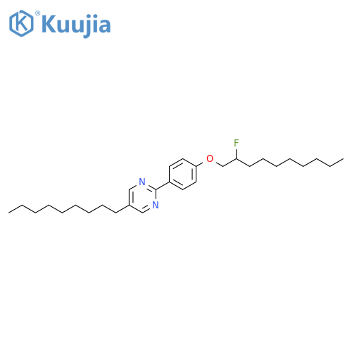 Pyrimidine, 2-[4-[(2-fluorodecyl)oxy]phenyl]-5-nonyl- structure