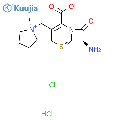 (R,R)-7-AMINO-3-(1-METHYLPYRROLIDINIO)METHYL-3-CEPHEM-4-CARBOXYLATE HCL structure