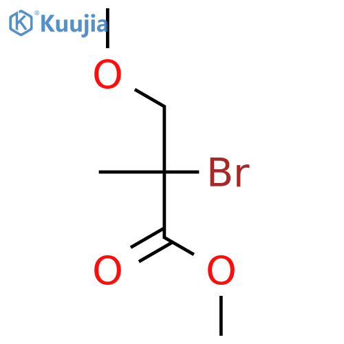 Propanoic acid, 2-bromo-3-methoxy-2-methyl-, methyl ester structure