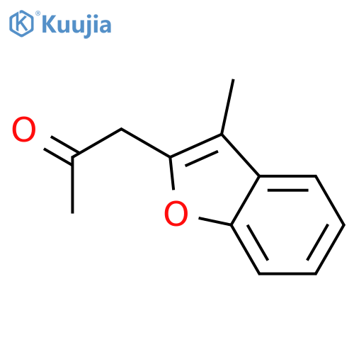 1-(3-methyl-1-benzofuran-2-yl)propan-2-one structure