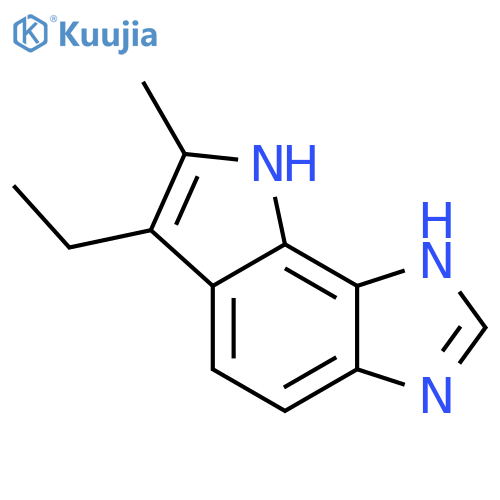 Pyrrolo[2,3-e]benzimidazole,6-ethyl-1,8-dihydro-7-methyl- structure