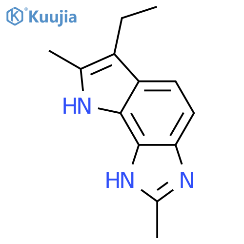Pyrrolo[2,3-e]benzimidazole, 6-ethyl-1,8-dihydro-2,7-dimethyl- structure