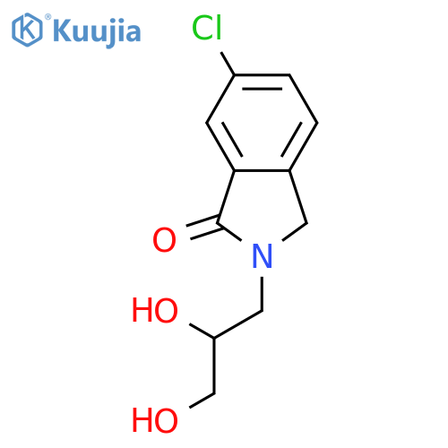 1H-Isoindol-1-one, 6-chloro-2-(2,3-dihydroxypropyl)-2,3-dihydro- structure
