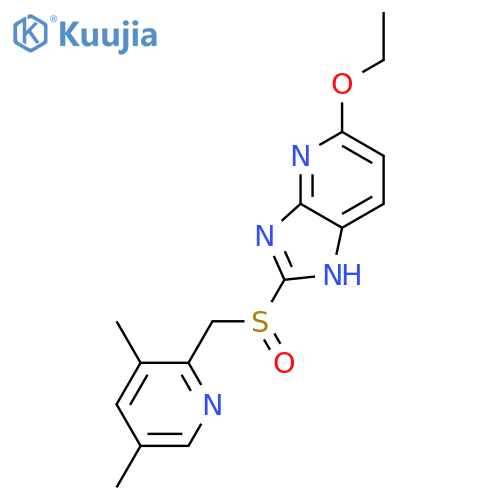 1H-Imidazo[4,5-b]pyridine, 2-[[(3,5-dimethyl-2-pyridinyl)methyl]sulfinyl]-5-ethoxy- structure