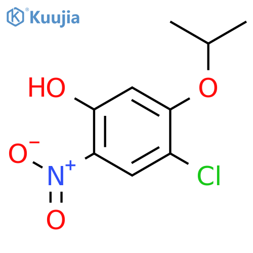 Phenol, 4-chloro-5-(1-methylethoxy)-2-nitro- structure