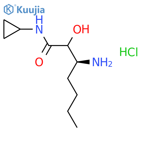 (3S)-3-Amino-N-cyclopropyl-2-hydroxyheptanamide hydrochloride (1: 1) structure