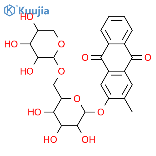 2-Hydroxy-3-methylanthraquinone; 2-O-[β-D-Xylopyranosyl-(1→6)-β-D-glucopyranoside] structure