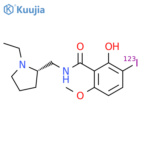 Benzamide,N-[[(2S)-1-ethyl-2-pyrrolidinyl]methyl]-2-hydroxy-3-(iodo-123I)-6-methoxy- structure