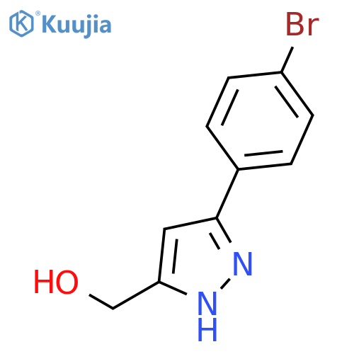 (3-(4-Bromophenyl)-1H-pyrazol-5-yl)methanol structure