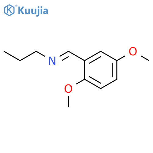 1-PROPANAMINE, N-[(2,5-DIMETHOXYPHENYL)METHYLENE]- structure