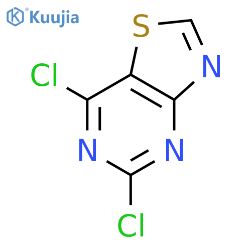 5,7-dichloro-[1,3]thiazolo[4,5-d]pyrimidine structure