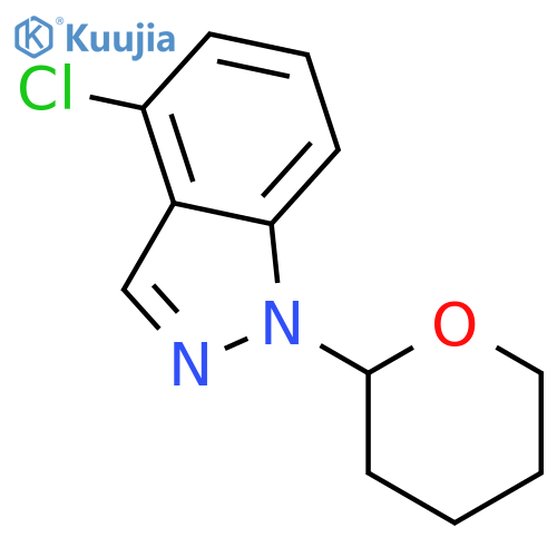 4-Chloro-1-(tetrahydro-2H-pyran-2-yl)-1H-indazole structure