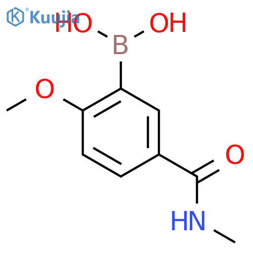 2-Methoxy-5-(methylaminocarbonyl)phenylboronic acid structure