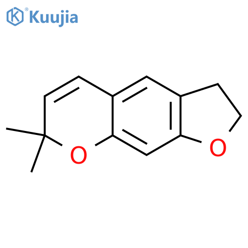 7H-Furo[3,2-g][1]benzopyran, 2,3-dihydro-7,7-dimethyl- structure