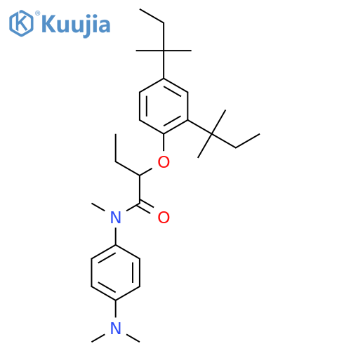 Butanamide, 2-[2,4-bis(1,1-dimethylpropyl)phenoxy]-N-[4-(dimethylamino)phenyl]-N- methyl- structure