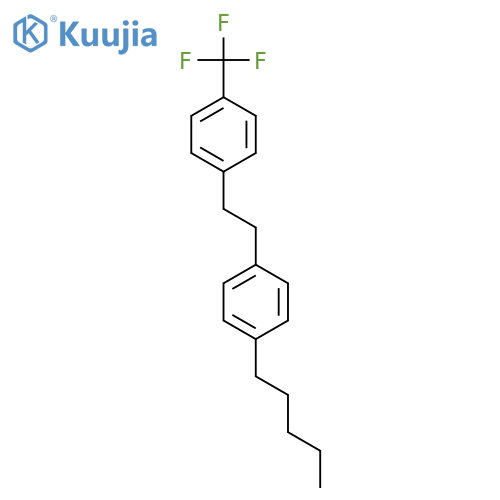 Benzene, 1-[2-(4-pentylphenyl)ethyl]-4-(trifluoromethyl)- structure