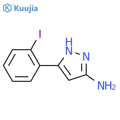 3-(2-Iodophenyl)-1H-pyrazol-5-amine structure