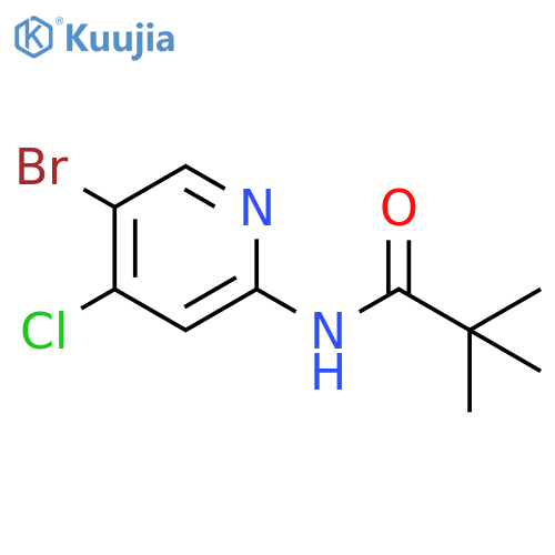 N-(5-Bromo-4-chloro-pyridin-2-yl)-2,2-dimethyl-propionamide structure