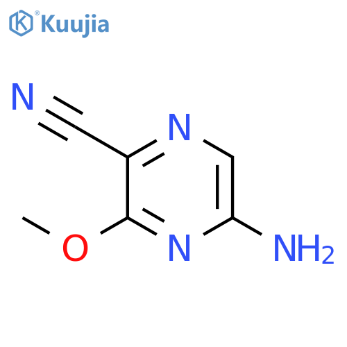 5-amino-3-methoxy-2-Pyrazinecarbonitrile structure