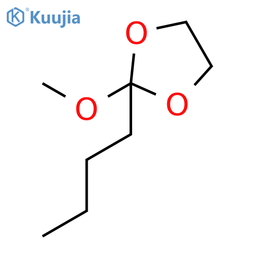 2-butyl-2-methoxy-1,3-dioxolane structure