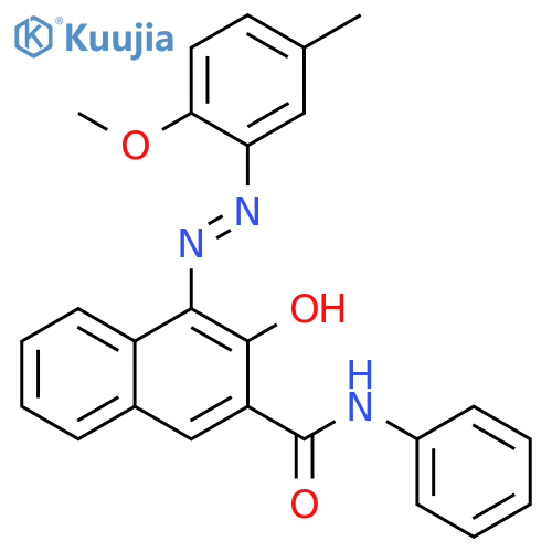 2-Naphthalenecarboxamide, 3-hydroxy-4-[(2-methoxy-5-methylphenyl)azo]-N-phenyl- structure