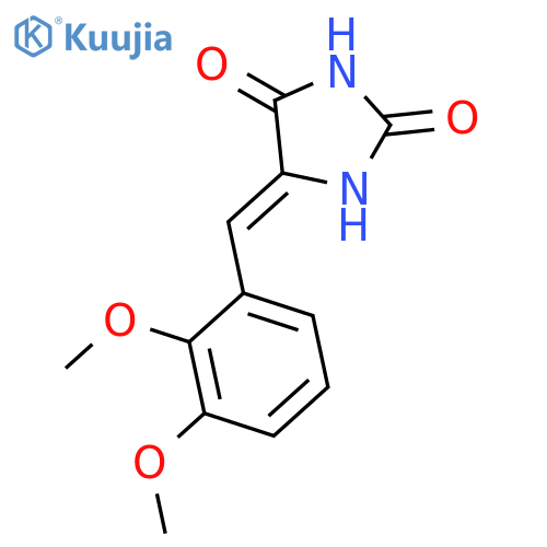 2,4-Imidazolidinedione, 5-[(2,3-dimethoxyphenyl)methylene]- structure