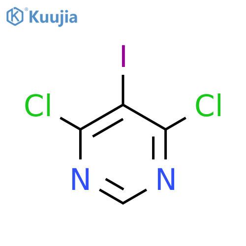 4,6-dichloro-5-iodo-pyrimidine structure