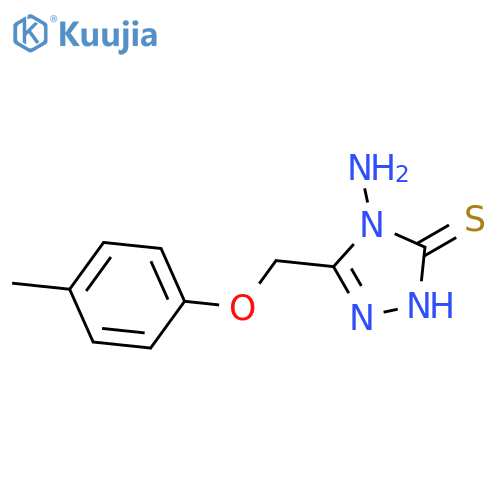 3H-1,2,4-Triazole-3-thione,4-amino-2,4-dihydro-5-[(4-methylphenoxy)methyl]- structure