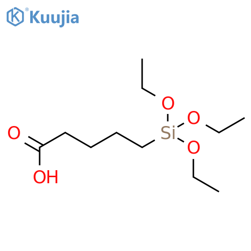 5-(Triethoxysilyl)pentanoic acid, tech structure