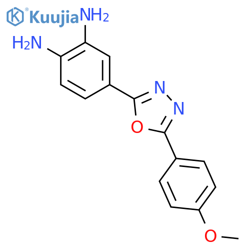 4-5-(4-Methoxy-phenyl)-1,3,4oxadiazol-2-yl-benzene-1,2-diamine structure