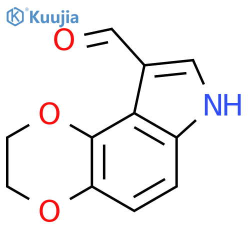 2,3-dihydro-7H-1,4-Dioxino[2,3-e]indole-9-carboxaldehyde structure