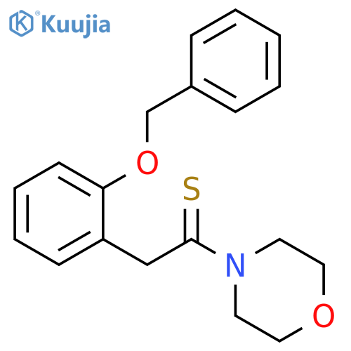 1-morpholin-4-yl-2-(2-phenylmethoxyphenyl)ethanethione structure