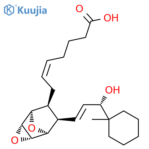 5-Heptenoic acid,7-[7-[3-hydroxy-3-(1-methylcyclohexyl)-1-propenyl]-3,8-dioxatricyclo[3.2.1.02,4]oct-6-yl]-,[1a,2b,4b,5a,6a(Z),7a(1E,3S*)]- (9CI) structure