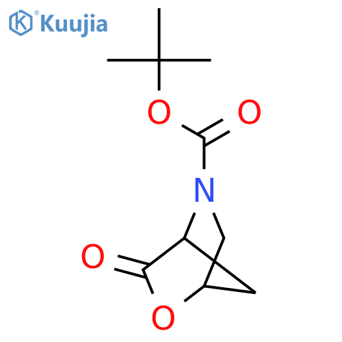 tert-butyl (1S,4S)-3-oxo-2-oxa-5-azabicyclo[2.2.1]heptane-5-carboxylate structure