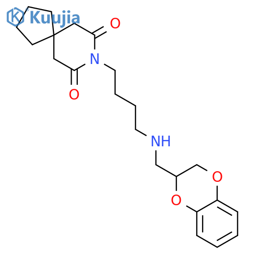 8-Azaspiro[4.5]decane-7,9-dione,8-[4-[[(2,3-dihydro-1,4-benzodioxin-2-yl)methyl]amino]butyl]- structure