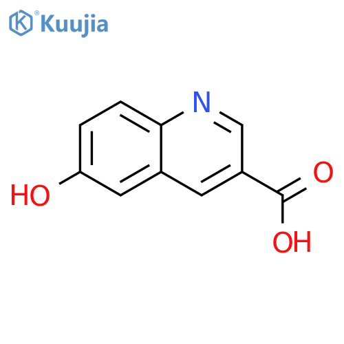 6-hydroxyquinoline-3-carboxylic acid structure