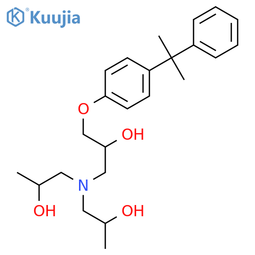 2-Propanol, 1-[bis(2-hydroxypropyl)amino]-3-[4-(1-methyl-1-phenylethyl)phenoxy]- structure