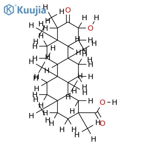 2alpha-hydroxy-3-oxofriedelan-30-oic acid structure
