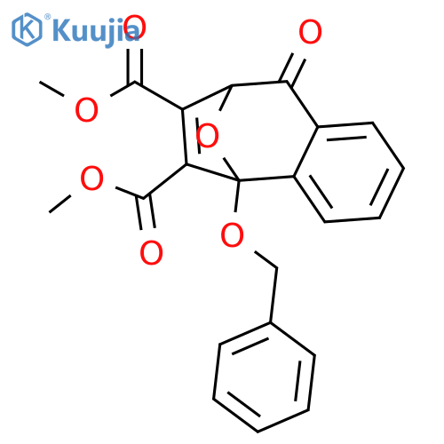 5,8-Epoxy-5H-benzocycloheptene-6,7-dicarboxylic acid, 8,9-dihydro-9-oxo-5-(phenylmethoxy)-, dimethyl ester structure